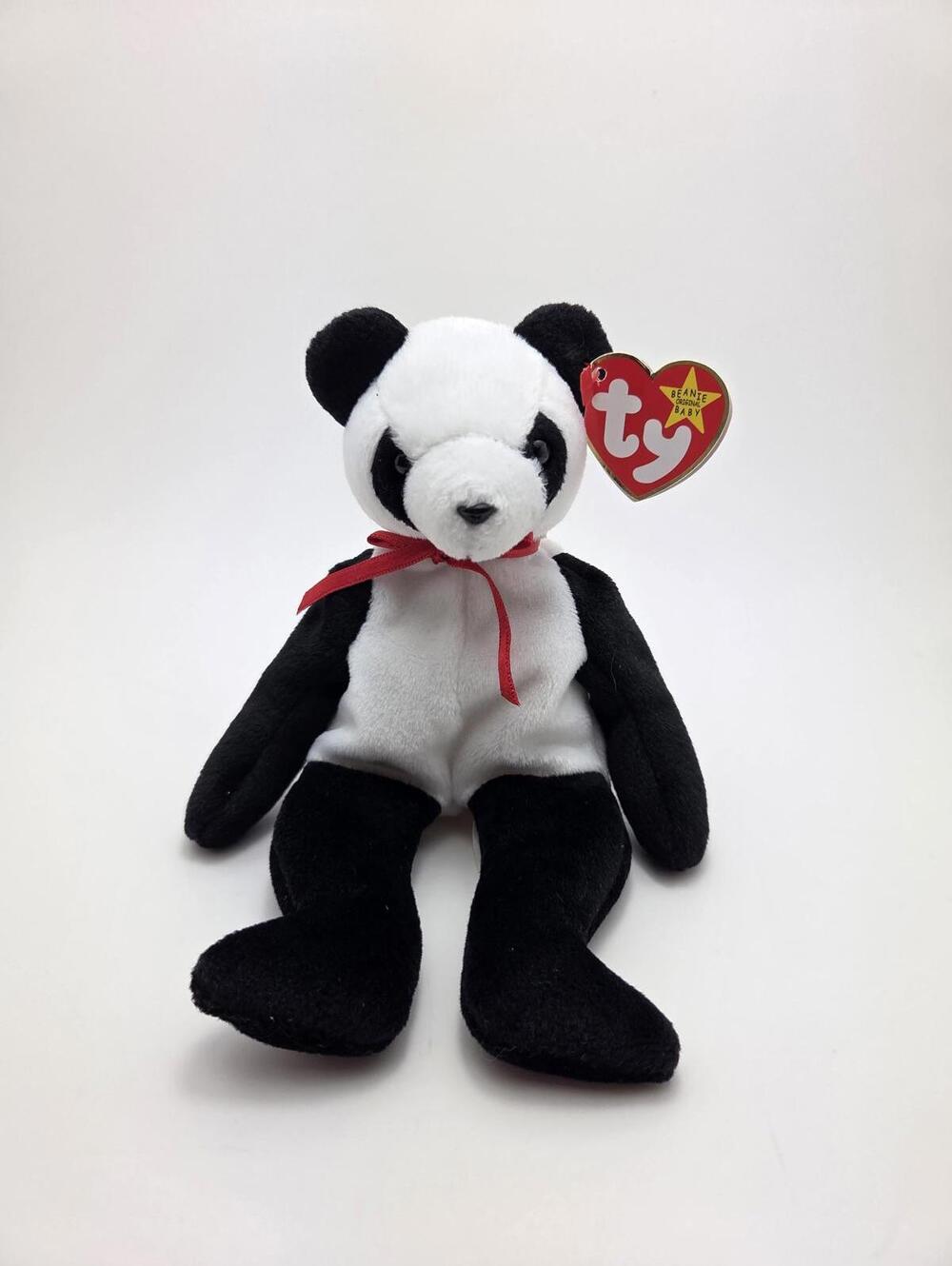 Ty Beanie Babies Fortune the Panda Stuffed Animal Plush